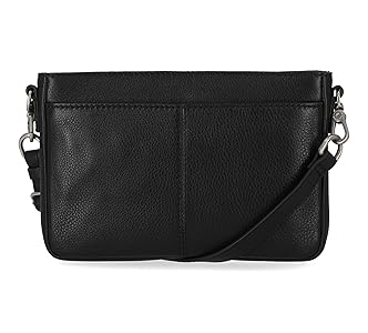Harley-Davidson ブラックレザーショルダーバッグ Harley Davidson Leather Crossbody Purse Shoulder Bag, Black